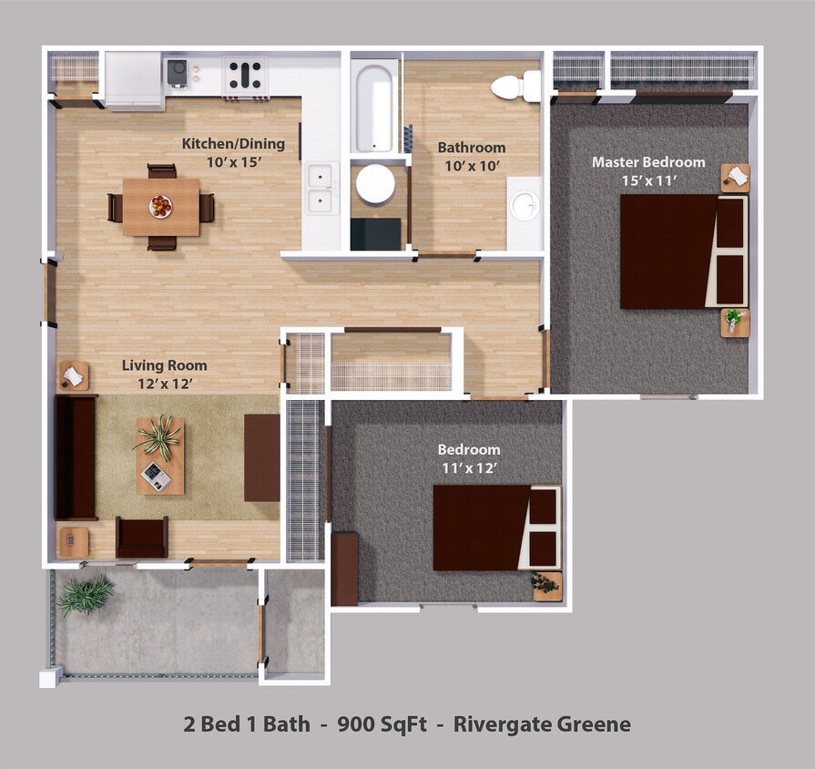 Floor Plan - 2 Bedroom