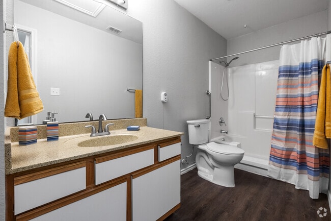 1BR, 1BA - 711SF - Bathroom - La Vista Retirement Community Apartments