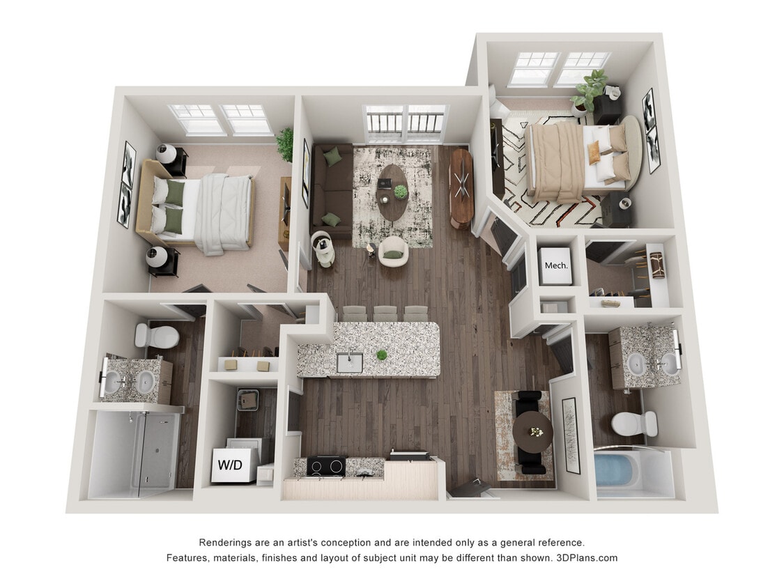 Poe 933 sq ft 2BR - The Poe