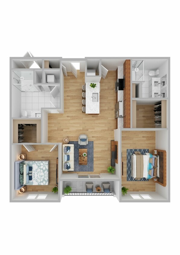 The Cambridge - Two Bedrooms Two Bathrooms - Cambridge