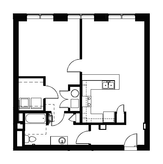 Floor Plan - The Violet 50%