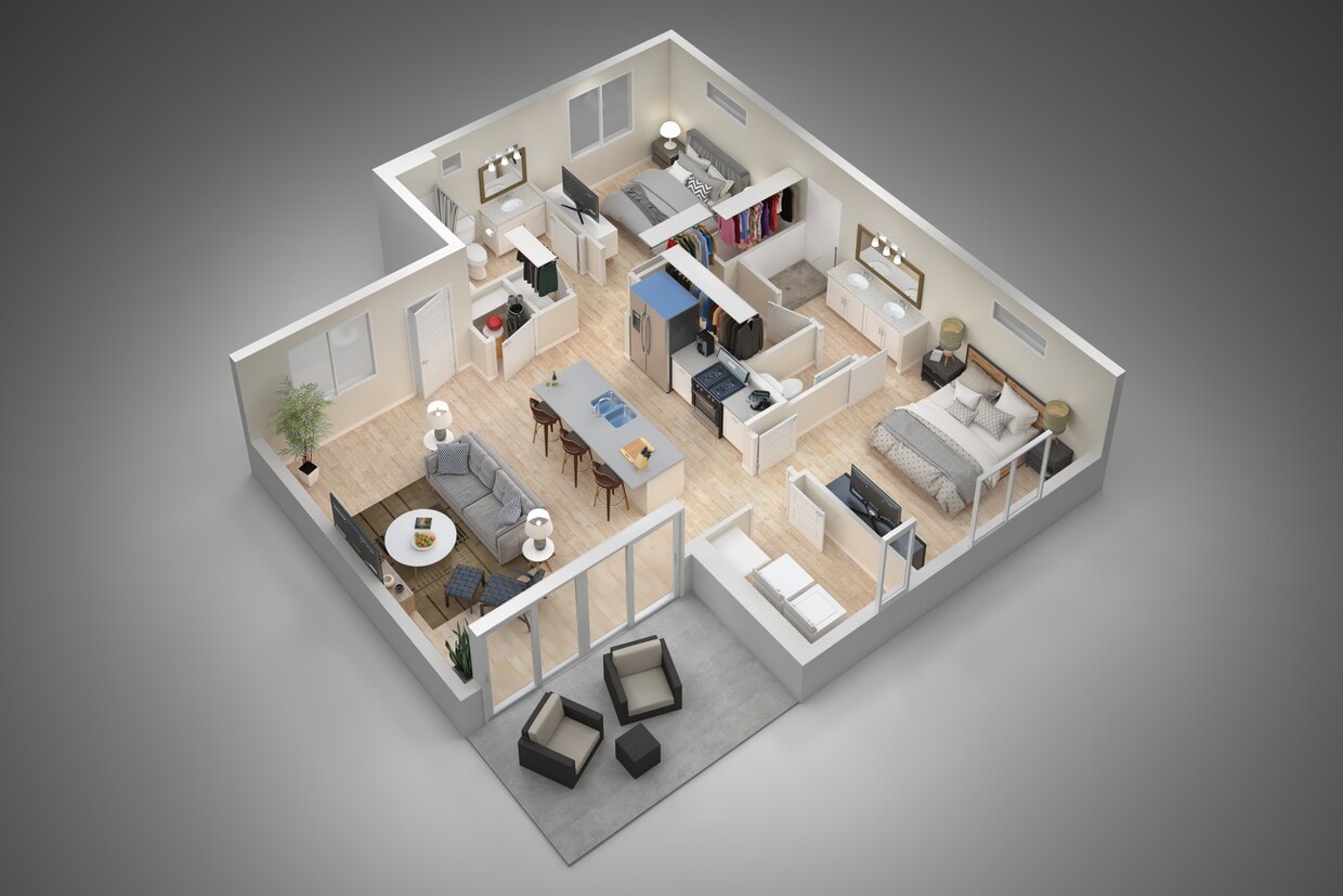 Floor Plan - Two Bedroom