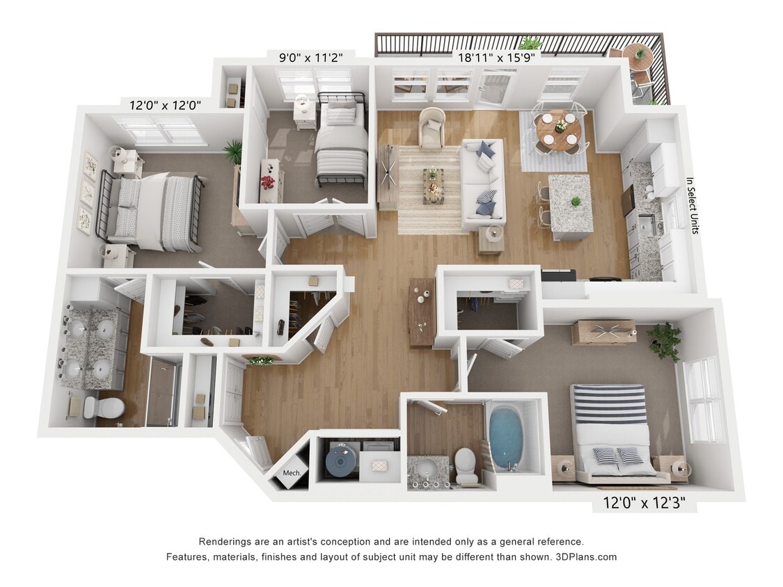 Floor Plan - C1A - Amethyst