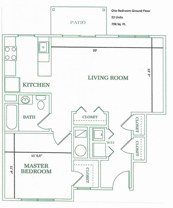 1BR/1BA Grnd Flr - 1BR/1BA Grnd Flr