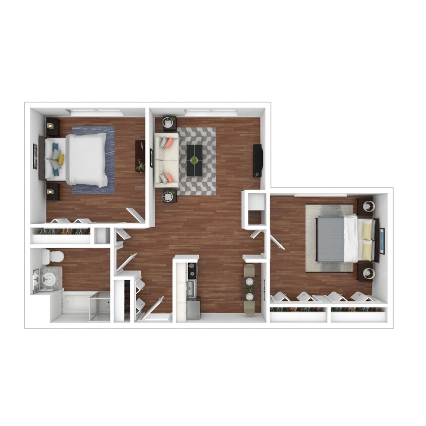 Floor Plan - Two Bedroom