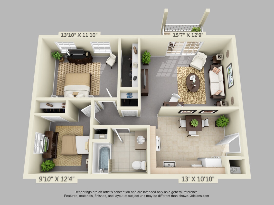 Floor Plan - Two Bedroom