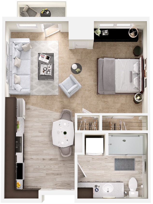 Studio Apartment - 0x1 - A1