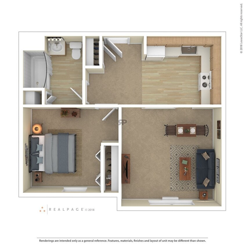 Floor Plan - 1 Bedroom