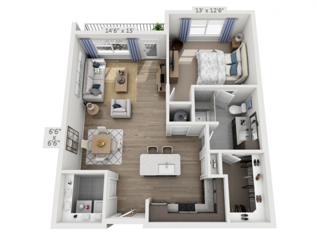 Floor plans are artist’s rendering. All dimensions are approximate. Actual product and specifications may vary in dimension or detail. Not all features are available in every apartment. Prices and availability are subject to change. - Dylan