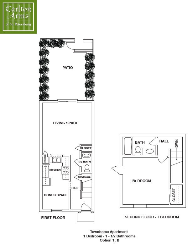 Floor Plan - 2 Bedroom Garden