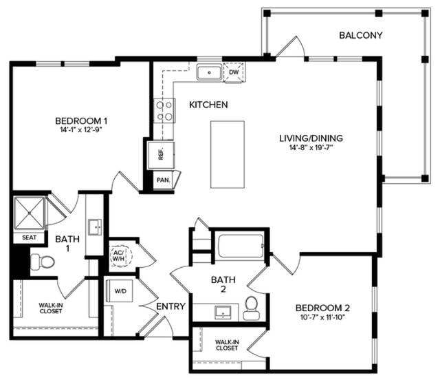 2 Bedroom B3-C - B3C