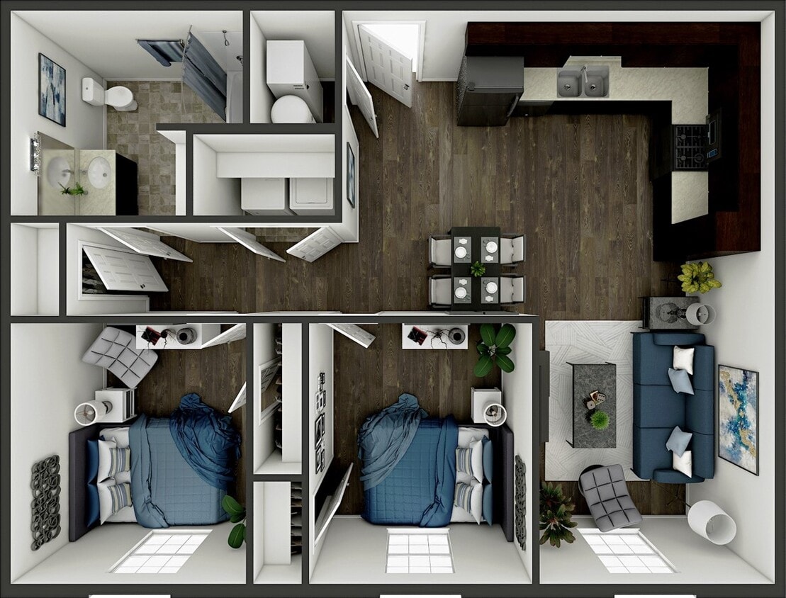 Floor Plan - Two Bedroom