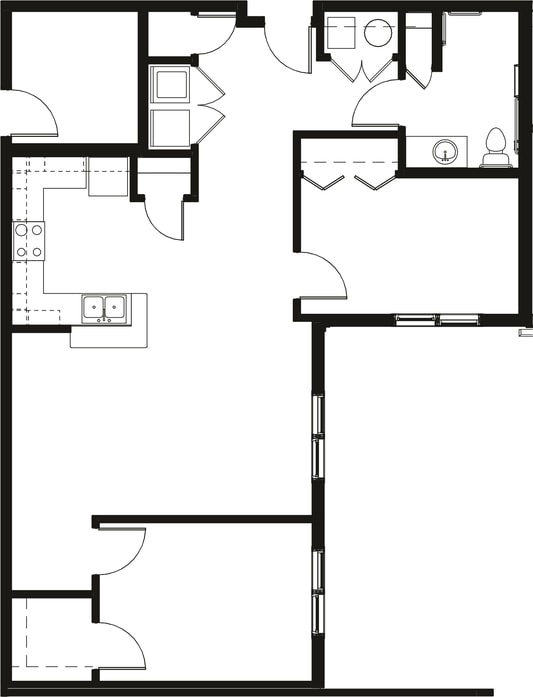 Floor Plan - The Genevieve 60%