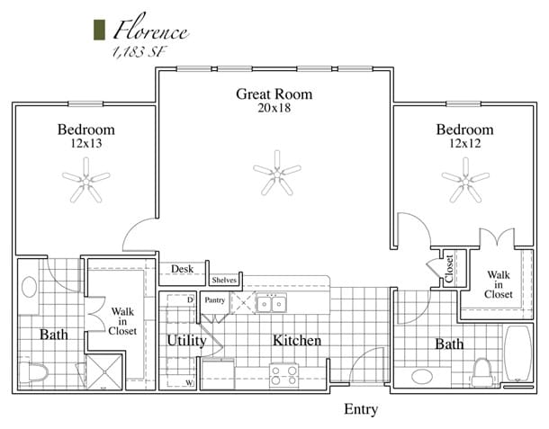 Florence - 2 Bed, 2 Bath (80% Income Restricted)