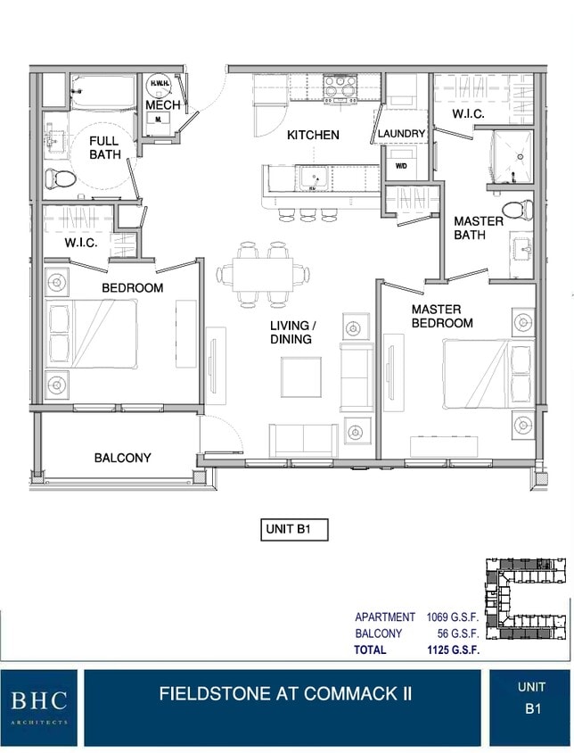 Floor Plan - Two bedroom