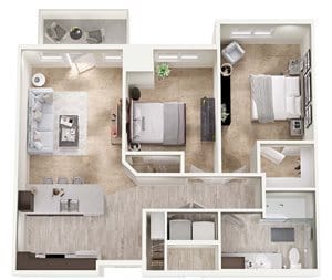 Floor Plan - 2x1 - C5