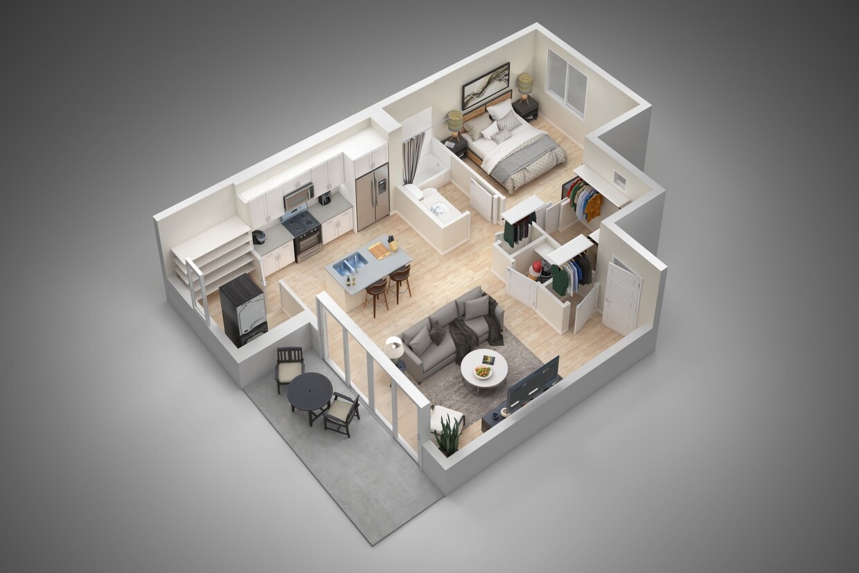 Floor Plan - One Bedroom