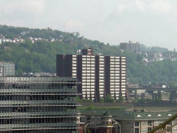 View to the Northeast from across the Allegheny River - North Side
Apartments
