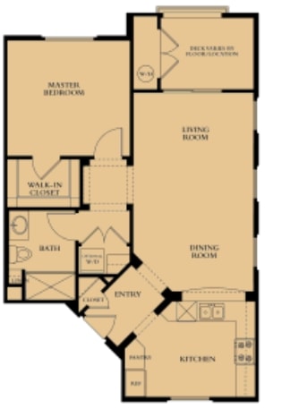 1BR/1BA - Plan B