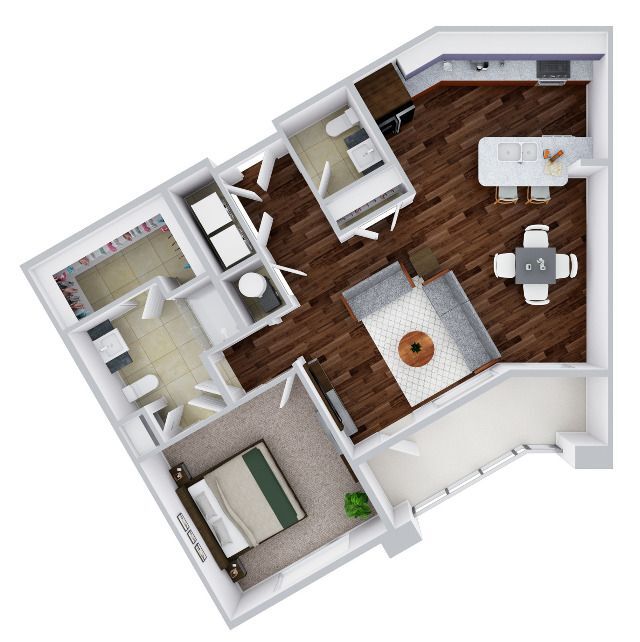 Dali 1F | 1 bed / 1.5 bath - Dali