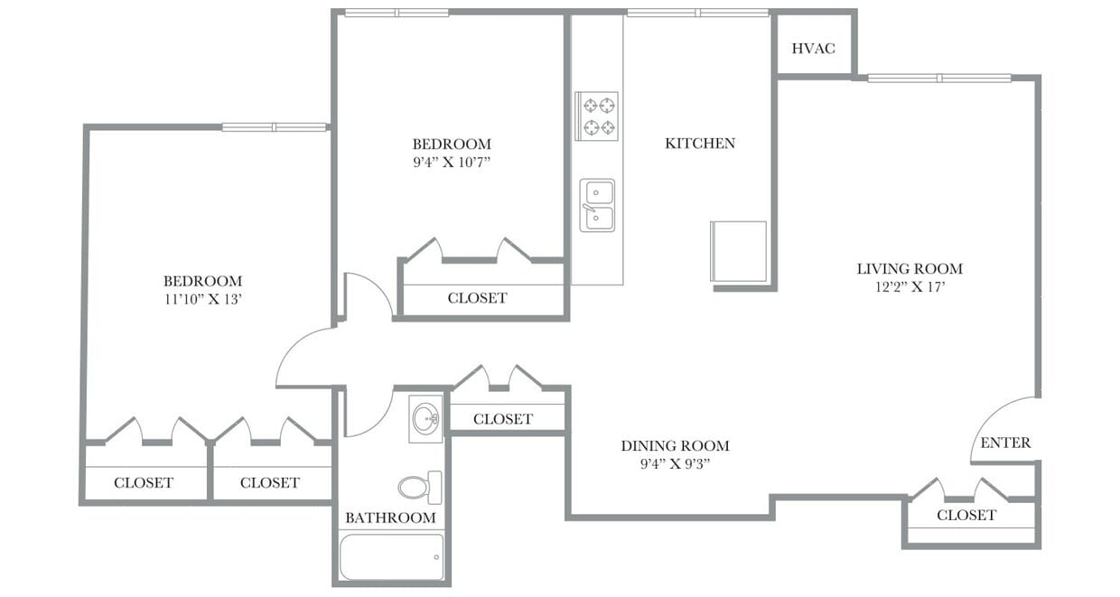 Floor Plan - Fairfax (Renovated)