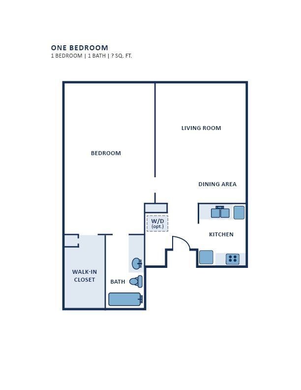 Floor Plan - One Bedroom 