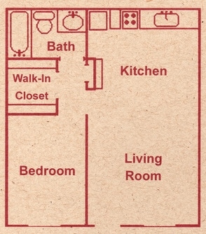 1BR/1BA - One Bedroom One Bath