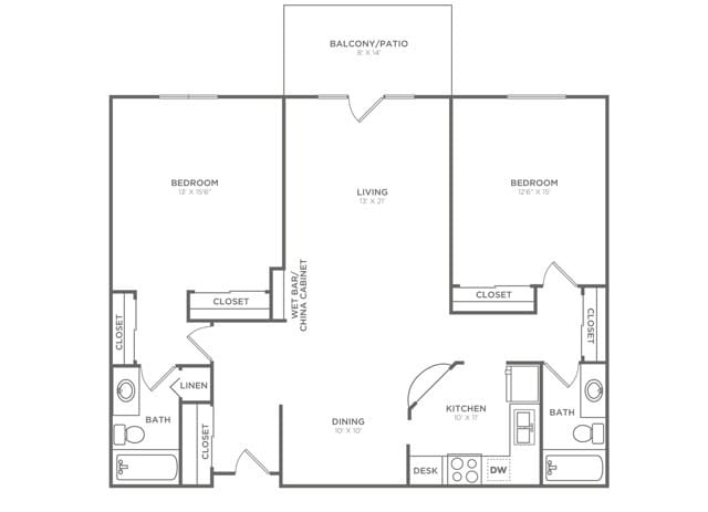B2H | 2x2 | 1403 sq ft - B2H