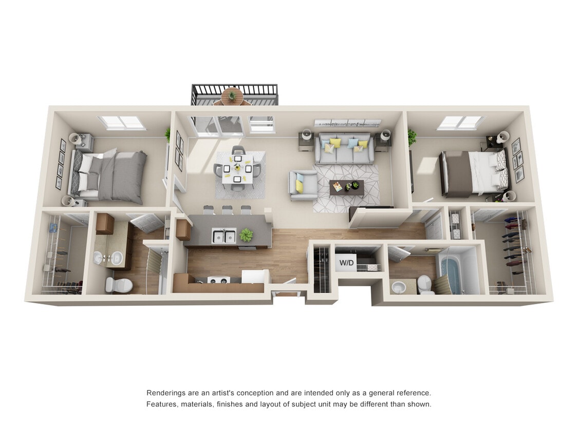Floor Plan - 2x2 - D3