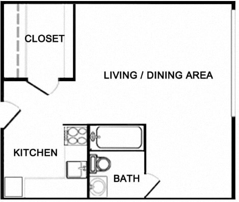 Floor Plan - Balcony Studio
