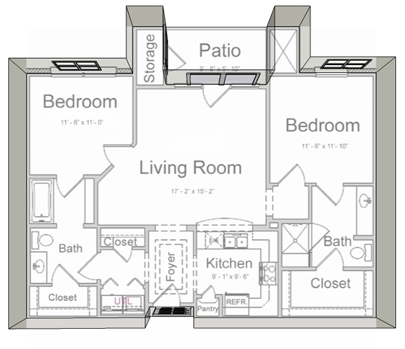 B1 - Two Bedroom