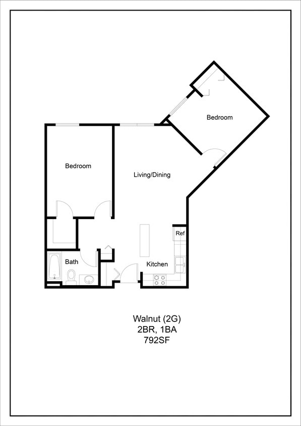 Floor Plan - Walnut (2G)