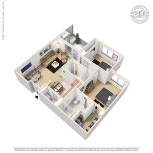 2BR/2BA - 2 bed 2 bath