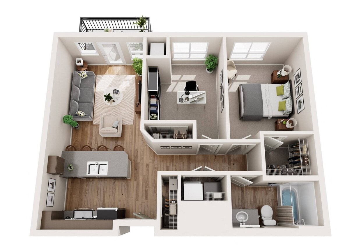 Floor Plan - 2x1 - C1