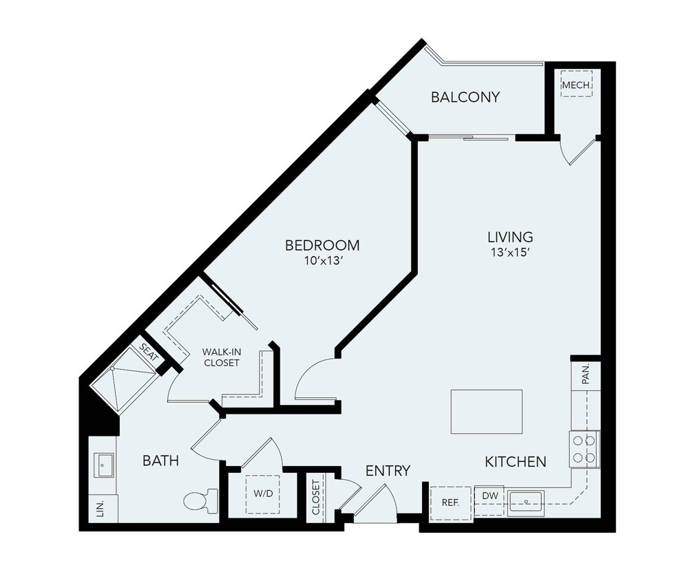 A2a | 1 bed 1 bath | 905 sq ft - A2a