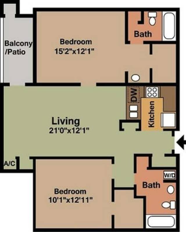 Two Bedroom - Two Bed
