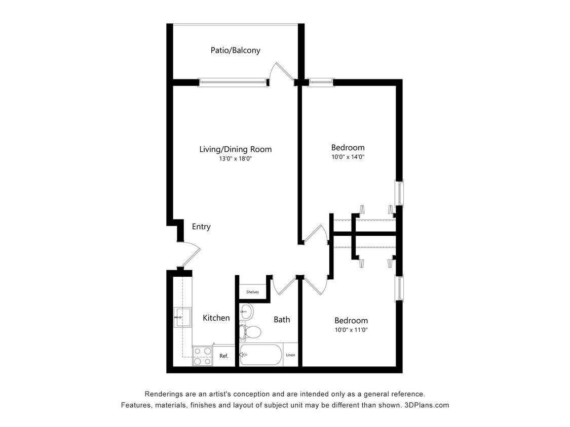 Floor Plan - 2 Bedroom