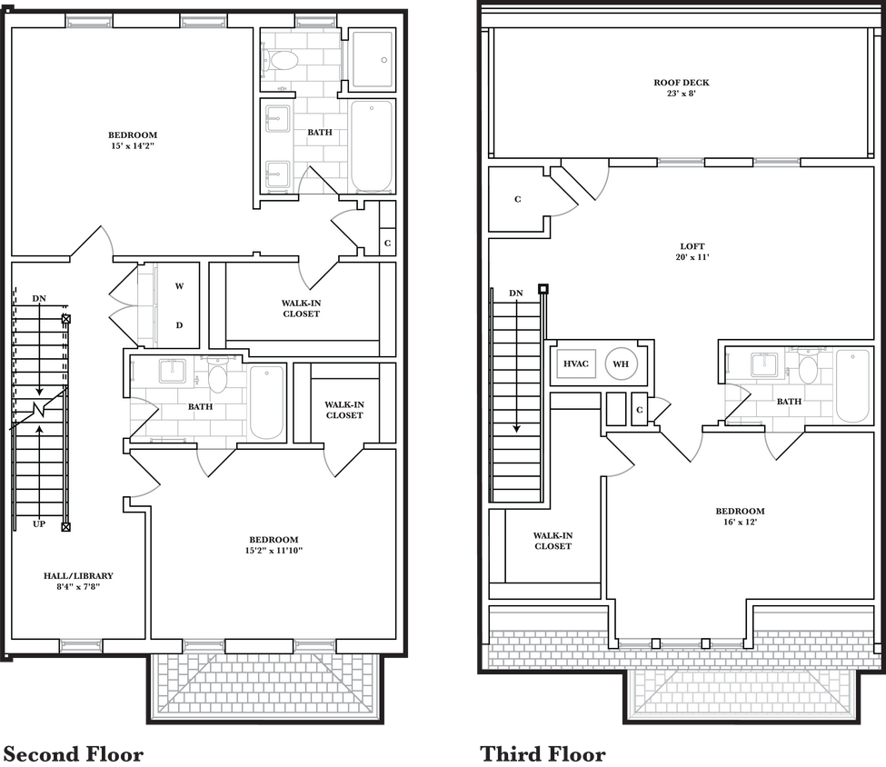 Floor Plan - 3 Bed/3.5 Bath TH
