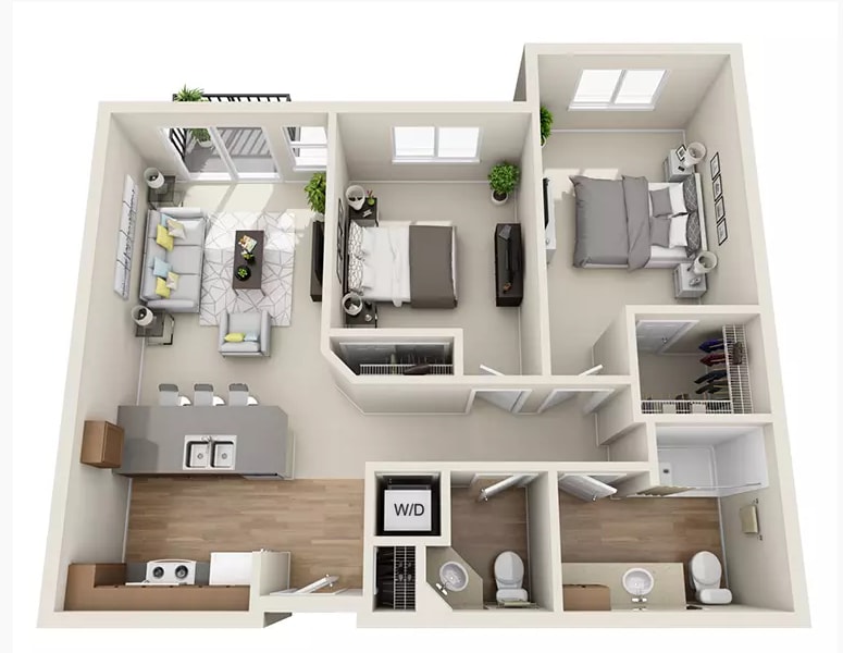 Floor Plan - 2x1.5 - C2