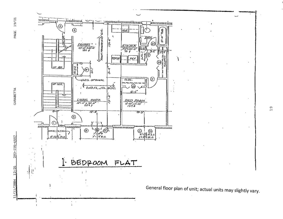 Floor Plan - One Bedroom Flat