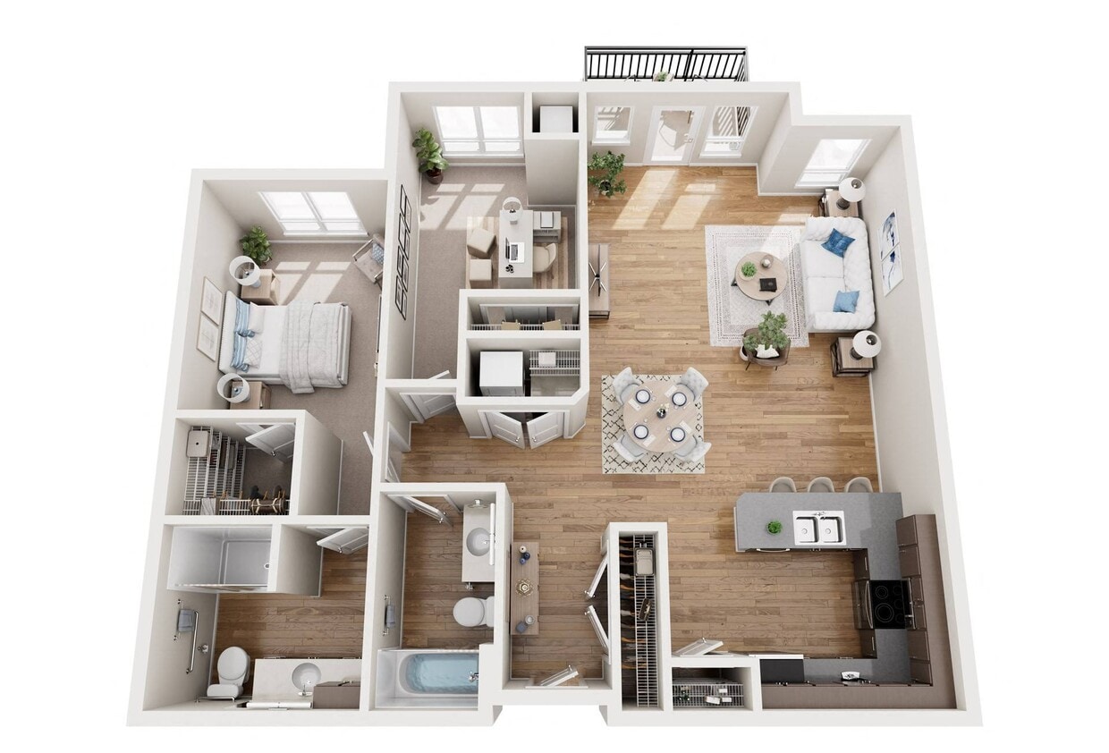 Floor Plan - 2x2 - D8