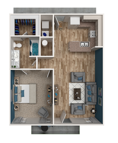 One Bedroom One Bathroom - 1 Bedroom 1 Bath