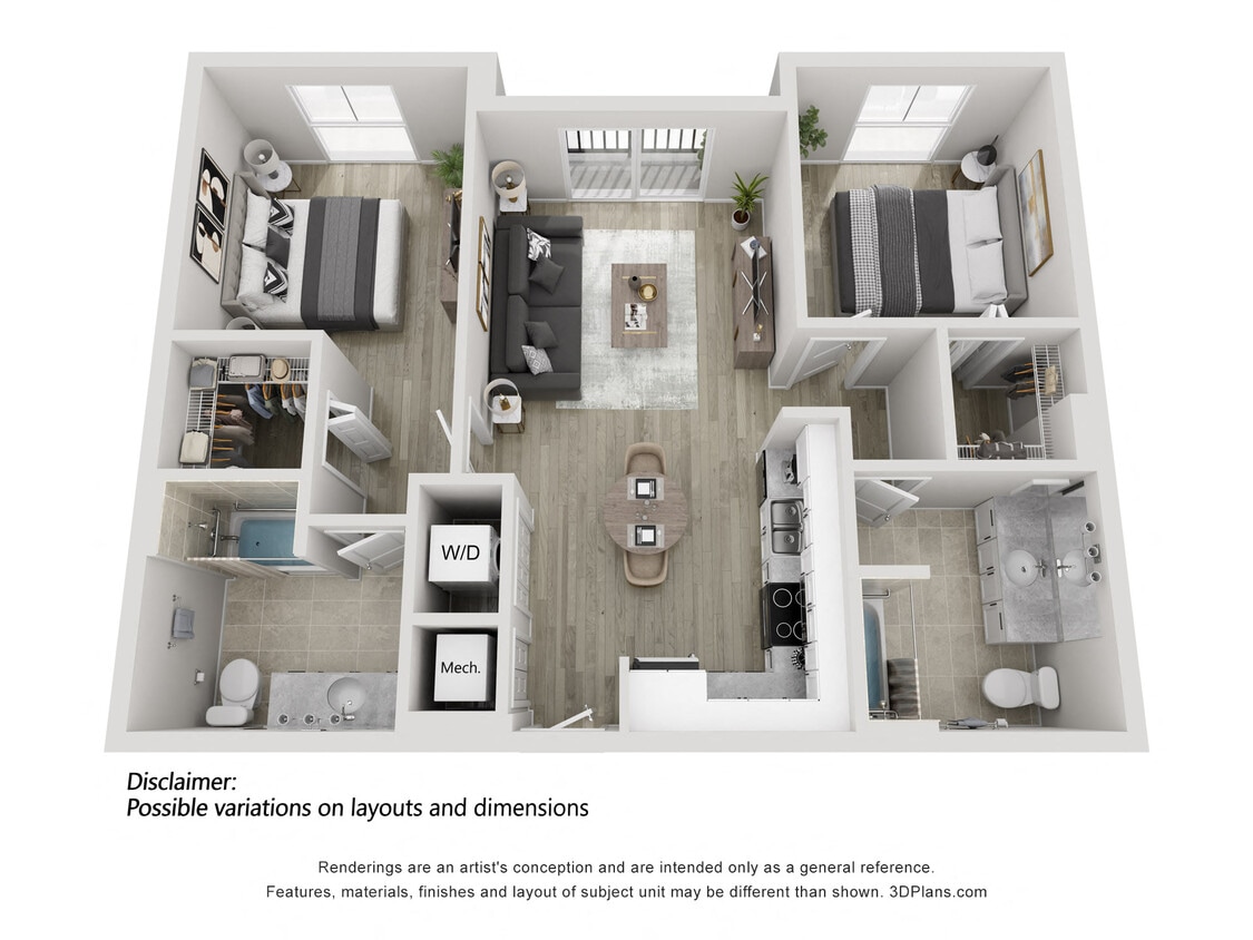 Floor Plan - Two Bedroom