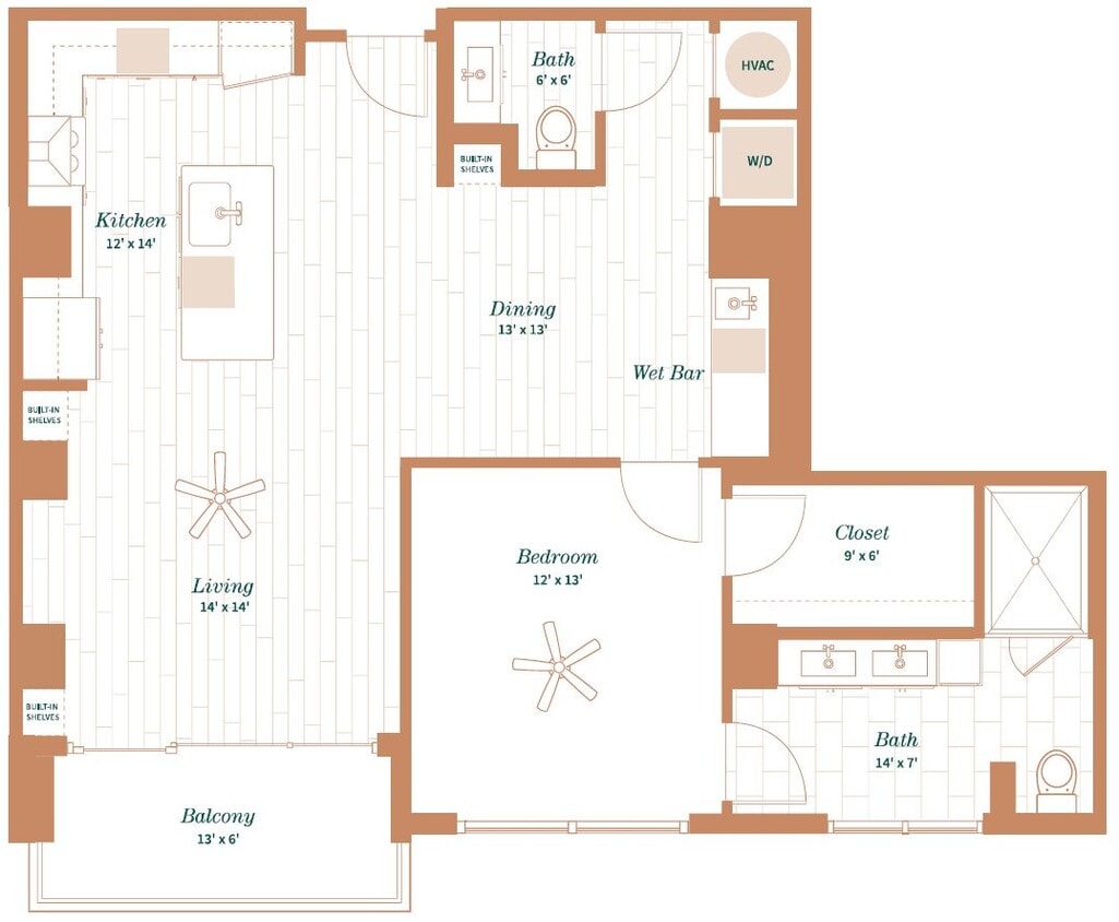 Floor Plan - Persimmon