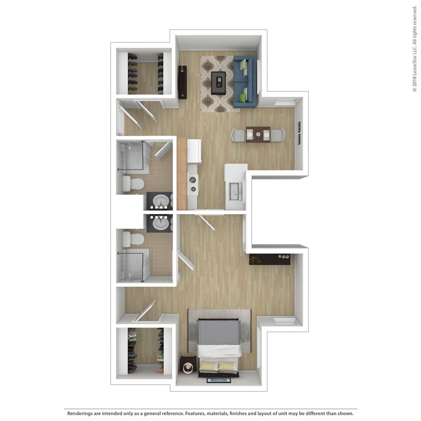 Floor Plan - 1 Bedroom