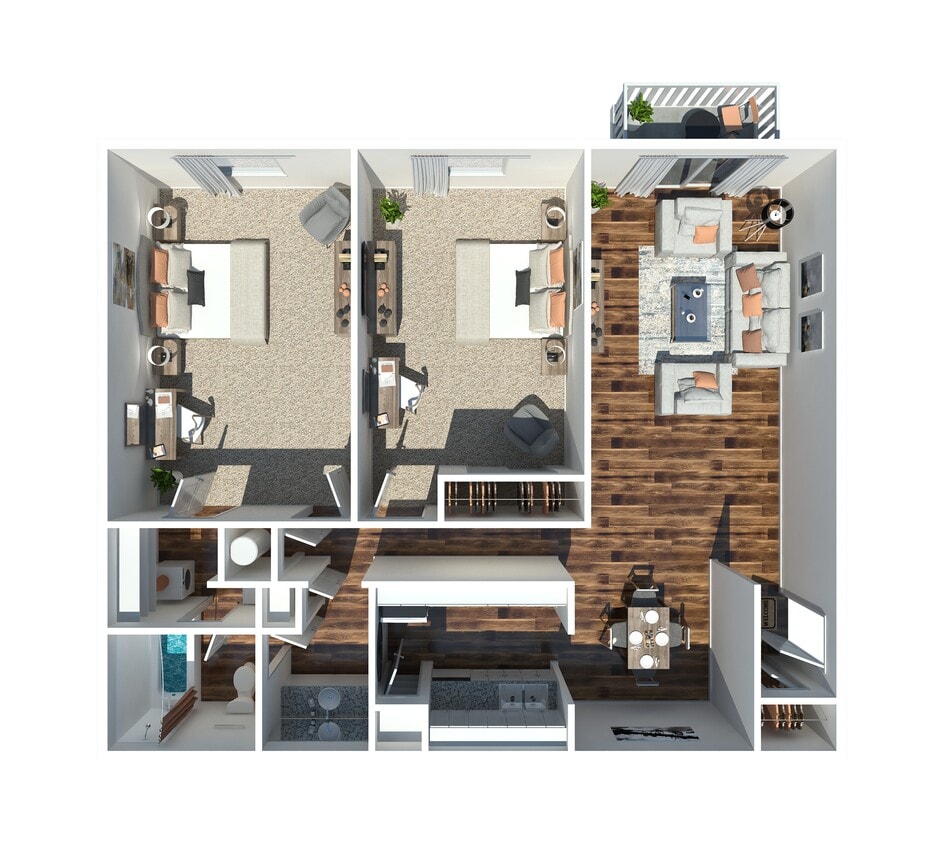 2 Bedroom 1 Bath - Laurel