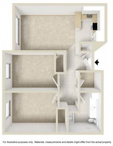Floor Plan - Two Bedroom