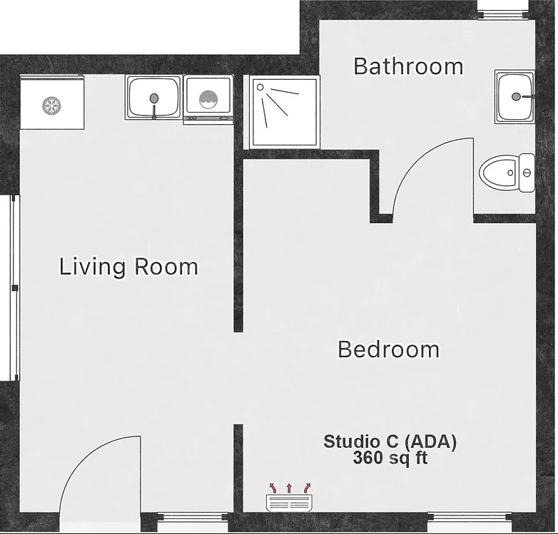 Floor Plan - Studio C
