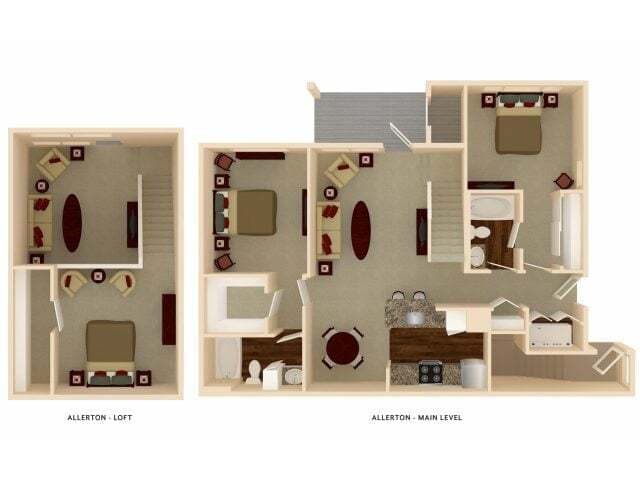 Floor Plan - The Allerton w/ Loft