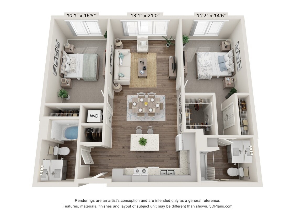 Floor Plan - Two Bedroom B3